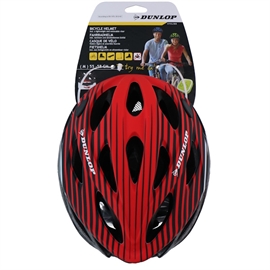 Dunlop Cykelhjelm Str M i Rød med visir