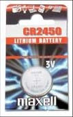 CR2450 3V Maxell Lithium batteri