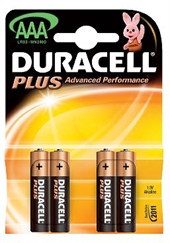 Duracell LR03/AAA Alkaline PLUS batterier