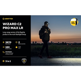 Armytek Wizard C2 Pro MAX LR Multilygte, Varmt Lys