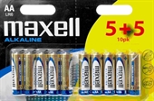 Maxell LR06/AA Alkaline batterier 5+5 pakning