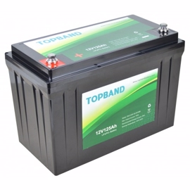 Topband Lithium batteri 12volt 125Ah (parallel + serie forbindelse)