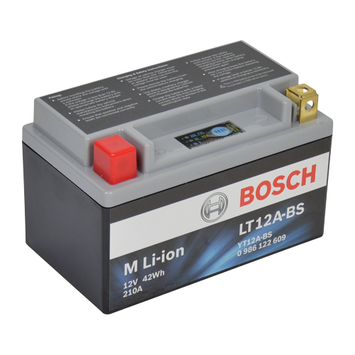 Bosch lithium MC batteri LT12A-BS 12volt 3,5Ah +pol til Venstre