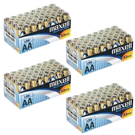 Maxell Alkaline AA batterier 128 stk. LR6