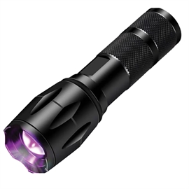 UV-Ravlygte med Zoomfunktion, Sort