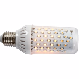 FIRE LAMP 96 LED Hvid E27 465 Lumen Klar glas