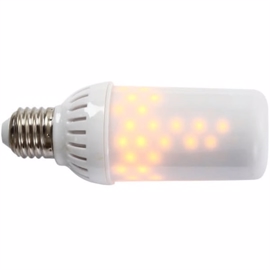 FIRE LAMP 96 LED Hvid E27 465 Lumen Mat glas