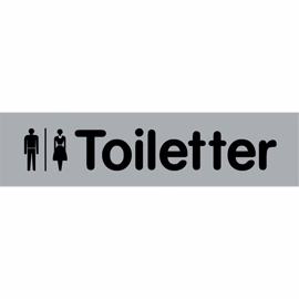 Selvklæbende Skilt "Toiletter" 160 x 40 mm