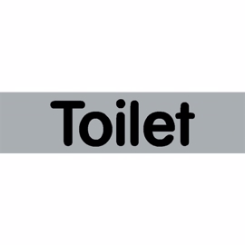 Selvklæbende Skilt "Toilet" 80 x 20 mm