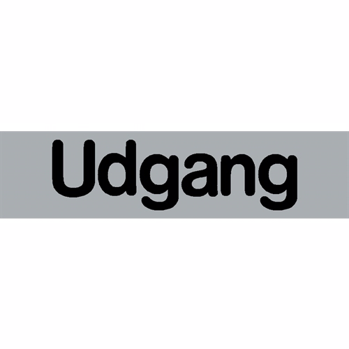 Selvklæbende Skilt "Udgang" 80 x 20 mm