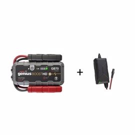 Noco Genius GB70 Boost HD Jumpstarter 2000A + XGC4 220v lader