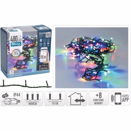 App styret LED lyskæde 480 LED Multi farvet (48m) 