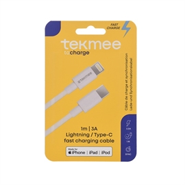 Tekmee Ladekabel 1m for Iphone (Original chip)
