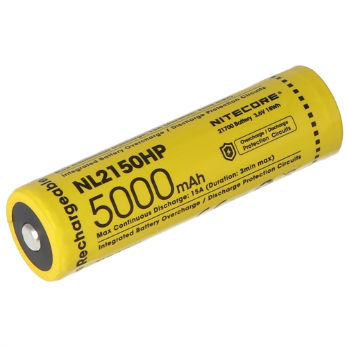 NItecore NL2150HP 5000mah batteri hurtigt leveret