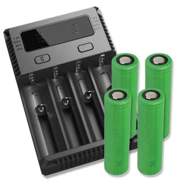 Nitecore NEW 4 kanals oplader mange typer batterier