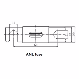 Victron ANL Fuse 300A/80V for 48v