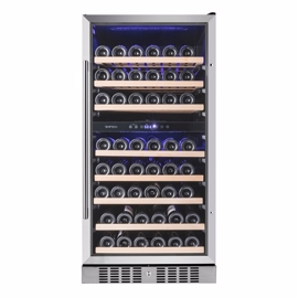 Temptech Premium WP120DCS Fritstående Vinkøleskab med 2 zoner (94 flasker)