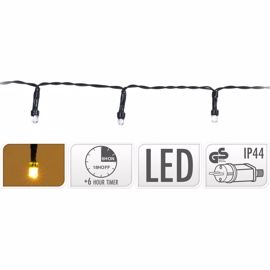 LED lyskæde 200 LED Varm hvid (20 meter)