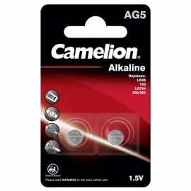 Camelion LR48 / AG5 / LR754 1,5V Alkaline Plus batterier (2 stk)
