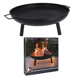 Ambiance Bålfad i Metal Ø: 58 cm, Sort