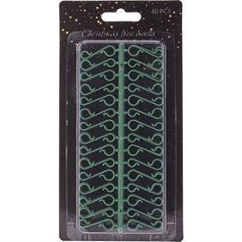 S-Krog til Ophæng af Juletræspynt i Grøn Plast, 60 stk.