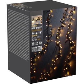 Snake LED Lyskæde med Vandfaldseffekt 1060 LED 15 m, Varm Hvid