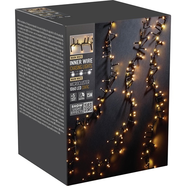 Snake LED Lyskæde med Vandfaldseffekt 1060 LED, Varm Hvid