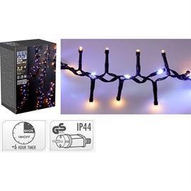 Snake LED Lyskæde med Vandfaldseffekt 710 LED 10 m, Varm Hvid- og Kold Hvid