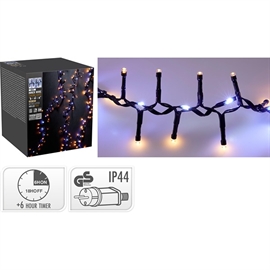 Snake LED Lyskæde med Vandfaldseffekt 1410 LED 20 m, Varm Hvid- og Kold Hvid