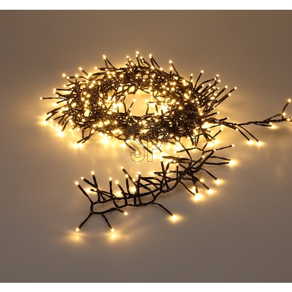 LED Juletræslyskæde 24,9 m – Lyskæde 1920 LED, Varm Hvid - Model Treecluster