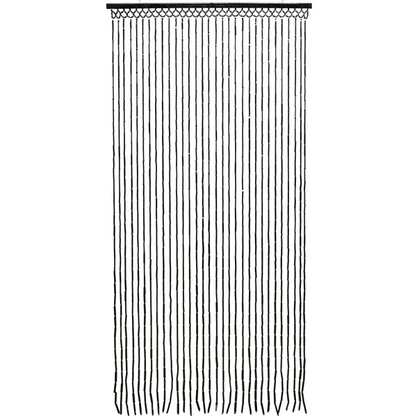Dørforhæng L: 180 x B: 90 cm, Sort Bambus