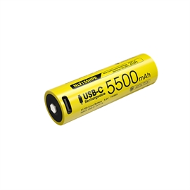 Nitecore 21700 NL2155HPR 5500mAh Li Ion Batteri - USB-C Genopladelig 