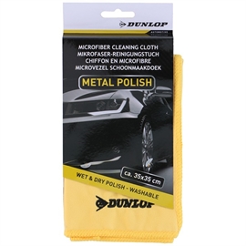Dunlop Mikrofiberklud til Metalpolering 35x35 cm Bilpleje, Gul