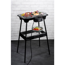 Alpina Elektrisk Grill 2-i-1 Bord- & Stående Elgrill 2000W, Sort