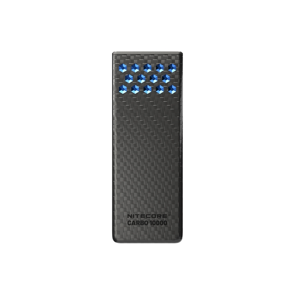 Nitecore CARBO 10000 Gen2 Powerbank 10.000mAh inkl. Ladekabel, Blå 
