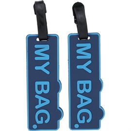 Proworld Bagagemærker 2 stk. "My Bag" Blå 