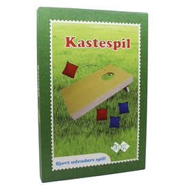 Kastespil Træ med 4 Ærteposer Sjov Familiespil 40x27 cm