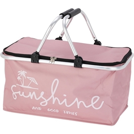 Køletaske med Lynlås og Bærehåndtag 35 L, Lyserød