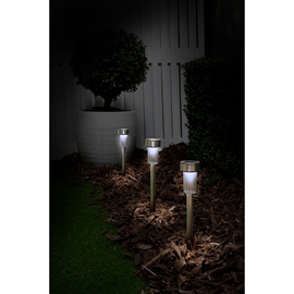 Grundig LED Solcelle Havelamper med Spyd, 10 stk.