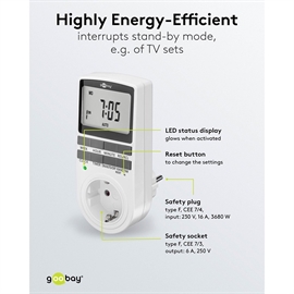 Goobay Digital timer med Display & Ugeprogram