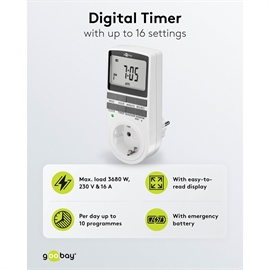 Goobay Digital timer med Display & Ugeprogram