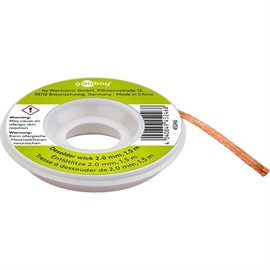 Goobay Aflodningstråd 2 mm × 1,5 m i ren kobber