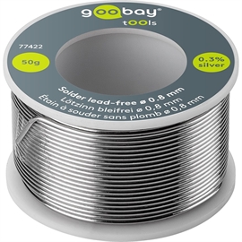 Goobay Blyfrit loddetin 0,8 mm 50 g med fluxkerne
