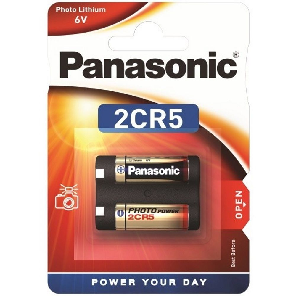 nøjagtigt Planlagt sandsynlighed Panasonic 2CR5 6volt Lithium foto batteri