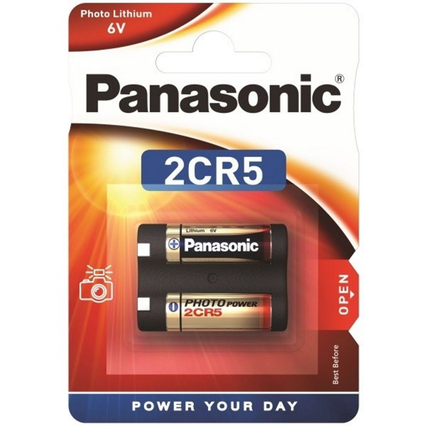 Panasonic 2CR5 6volt Lithium foto batteri