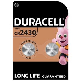 CR2430 3V Duracell Lithium batteri (2 pak)