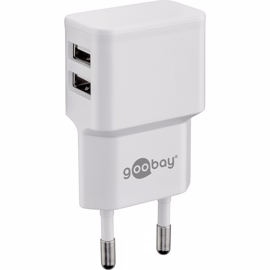 Goobay 220v USB 2,4Ah oplader til Iphone / Ipad