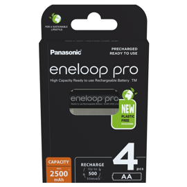 Panasonic Eneloop Pro AA batterier 2500 mAh
