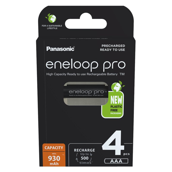 Panasonic Eneloop Pro Genopladelige batterier AAA 930 mAh 