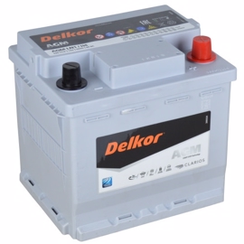 Delkor AGM Startbatteri 12V 50Ah 520EN for Veteran